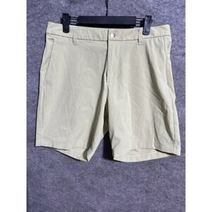Lululemon Shorts Womens 31 Ventlight Commission Stretch Flat Front Light Green